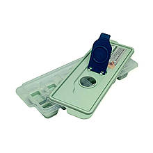 Форма для льоду Dunya Plastik #16014 силіконова з кришкою м'ятна 25.3х8.9х3.9 см