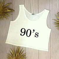 Жіночий літній топ з принтом 90's