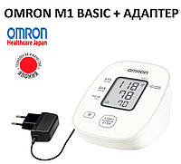 Автоматичний тонометр з адаптером Omron M1 Basic + універсальна манжета Lux 22-32см Аналог Omron M2 Basic