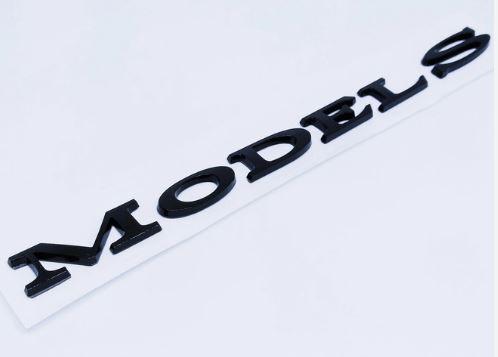Шильдик емблема багажника TESLA model s Tesla MODELS модель с  колір чорний