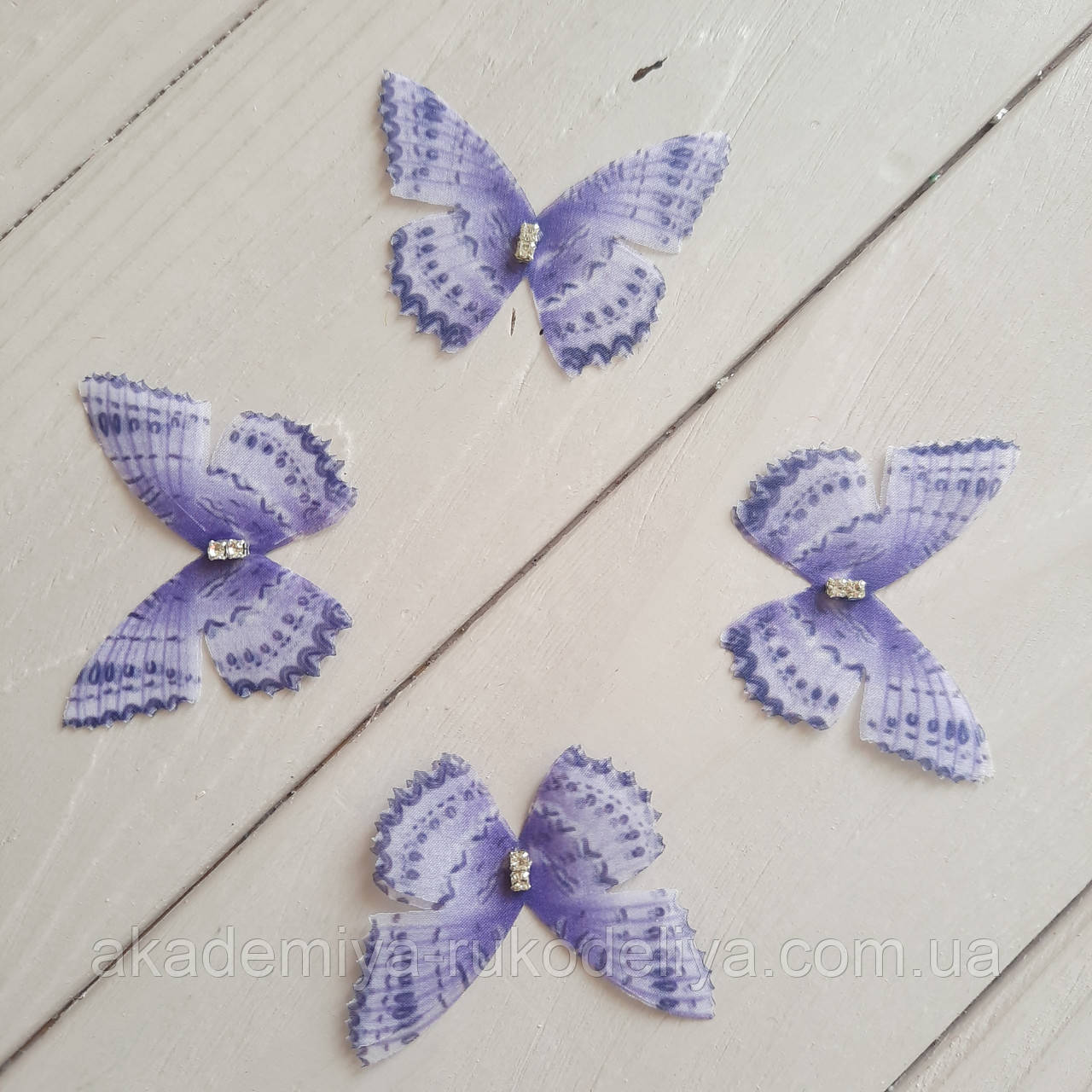 Метелики із шифону. Бузкова., фото 1