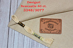 Тканина рівномірного переплетення Zweigart Newcastle 40 ct. 3348/3077 Wet Sand (Вологий пісок)