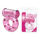 Ерекційне кільце Vibro Ring з вібропулою для чоловіків рожеве для стимуляції партнерки та покращення інтимного життя