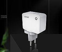Мережевий зарядний пристрій LDNIO A2203 2 x USB 2.4A 12W + кабель USB Type C, фото 6