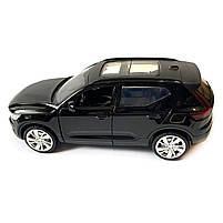 Машина металева Автопром 1:32 Volvo XC40 Recharge, чорна, бат., світло, звук, відкр.двері, 14*5,5*4 см (68411), фото 2