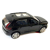 Машина металева Автопром 1:32 Volvo XC40 Recharge, чорна, бат., світло, звук, відкр.двері, 14*5,5*4 см (68411), фото 4