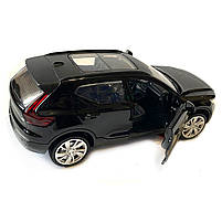 Машина металева Автопром 1:32 Volvo XC40 Recharge, чорна, бат., світло, звук, відкр.двері, 14*5,5*4 см (68411), фото 5