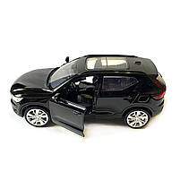 Машина металева Автопром 1:32 Volvo XC40 Recharge, чорна, бат., світло, звук, відкр.двері, 14*5,5*4 см (68411), фото 6