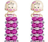 Куля фольгована підставка срібло для фігур з фольги та композицій з куль 45 см 18", фото 4