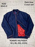 Чоловіча куртка-бомбер Tommy Hilfiger H3380 темно-синя, фото 3