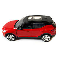 Машина металева Автопром 1:32 Volvo XC40 Recharge, червона, бат., світло, звук, відкр.двері, 14*5,5*4 см (68411), фото 2