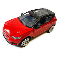 Машина металева Автопром 1:32 Volvo XC40 Recharge, червона, бат., світло, звук, відкр.двері, 14*5,5*4 см (68411), фото 3