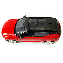 Машина металева Автопром 1:32 Volvo XC40 Recharge, червона, бат., світло, звук, відкр.двері, 14*5,5*4 см (68411), фото 4