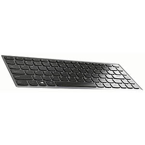 Клавіатура для ноутбука Lenovo IdeaPad S300, S310, S400, S405, M30-70 EN Black, фрейм срібло БУ
