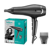 Фен для волосся VGR V-450 Professional (2400 Вт, Турборежим, 2 насадки), фото 6