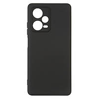 Силиконовый чехол Matte Slim Fit Camera Cover для Xiaomi Redmi Note 12 5G Black