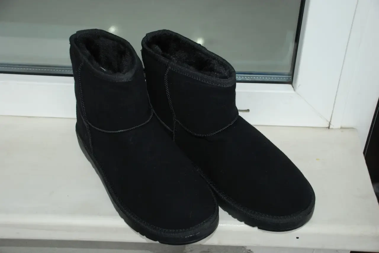 Угги женские замшевые Ugg Australia в 2 цветах. Черный, 39 - фото 5 - id-p1215108820