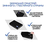 Портативна зарядна станція бездротова 4в1 з розеткою 220 В, повербанк для ноутбука з LED-індикатором, фонарем, фото 3