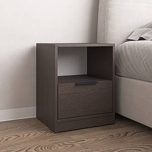Тумба приліжкова VAYS M-31 Венге Темний, з шухлядою та полицею, ЛДСП, 40х35х50 см – для спальні