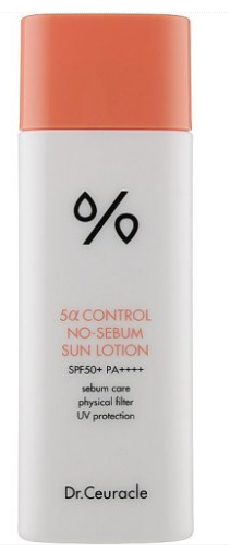 Себорегулюючий сонцезахисний лосьйон Dr.Ceuracle 5α Control No Sebum Sun Lotion SPF 50+ Dr.Ceuracle, 50мл