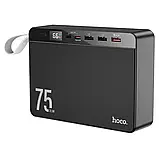 Повербанк Hoco J94-75000mAh з підтримкою Micro-USB/Type-C, USB, LED-дисплеєм та швидким заряджанням, чорний, фото 3