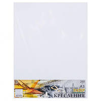 Від 2 шт. Папір для креслення А3 AmberGraphic "Графіка" 10 аркушів, 200г/м², в п/п пакеті купити дешево оптом в інтернет-магазині