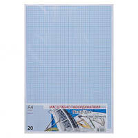 Від 3 шт. Папір масштабно-координатний А4 "Графіка" 20 аркушів, в п/п пакеті купити дешево оптом в інтернет-магазині