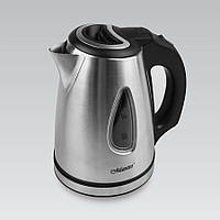 Електричний чайник металевий 1.0 л дисковий Maestro MR-029New Електрочайник із неіржавкої сталі 1600 Вт