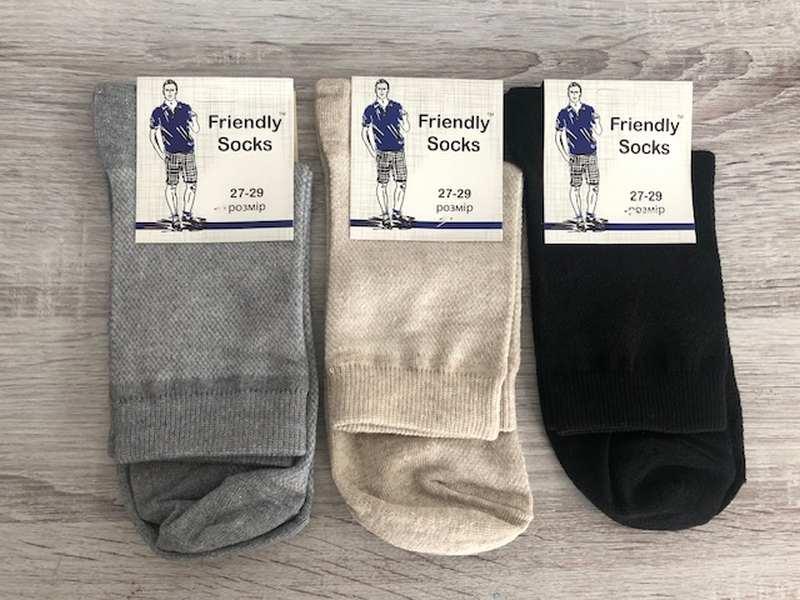 Мужские носки средние полусетка летние Friendly socks Украина - фото 3 - id-p1848720178