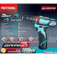 Шуруповерт аккумуляторный Grand ДА-12 DFR Pro, фото 6