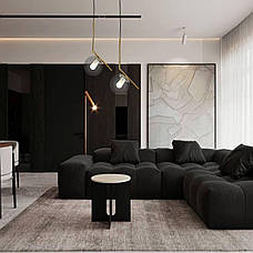 Бронзовий скляний підвіс з прозорим шаром (916-3814-1 BRZ+CL), фото 5