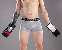 Набір чоловічих трусів Calvin Klein Black 4 штуки зручних боксерок Кельвін Кляйн у подарунковому пакованні