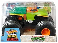 Машина Хот Вілс Metal Hot Wheels Monster Truck Oversized Michelangelo 1:24