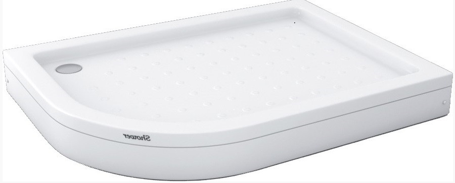 Душовий піддон 120*80*15 см акриловий асиметричний з панеллю Shower Tundra (Туреччина) правий