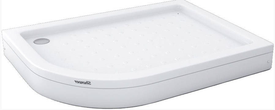 Душовий піддон 120*80*15 см акриловий асиметричний з панеллю Shower Tundra (Туреччина) правий, фото 1