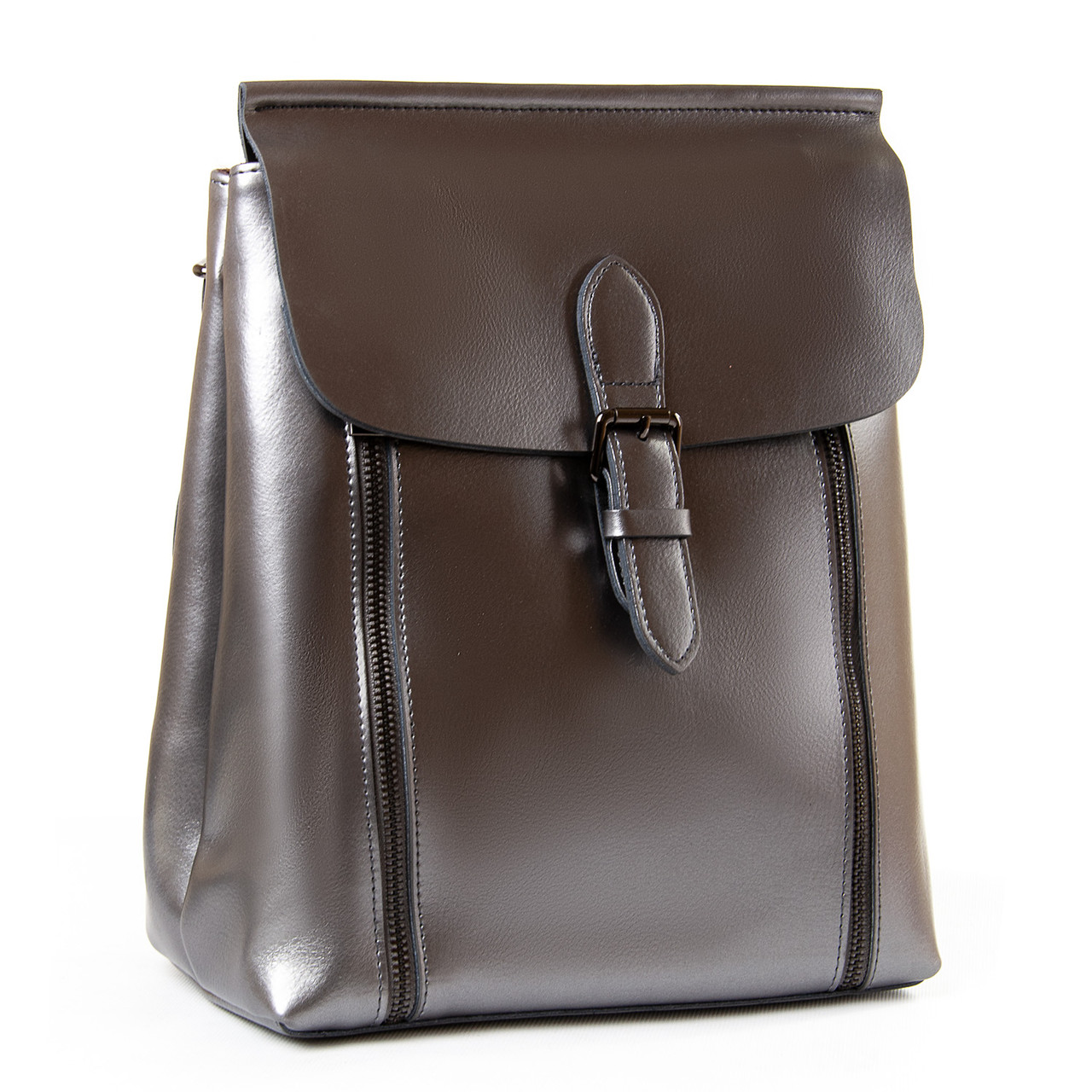 Рюкзак жіночий шкіряний PODIUM P94 8632 bright-grey, фото 1