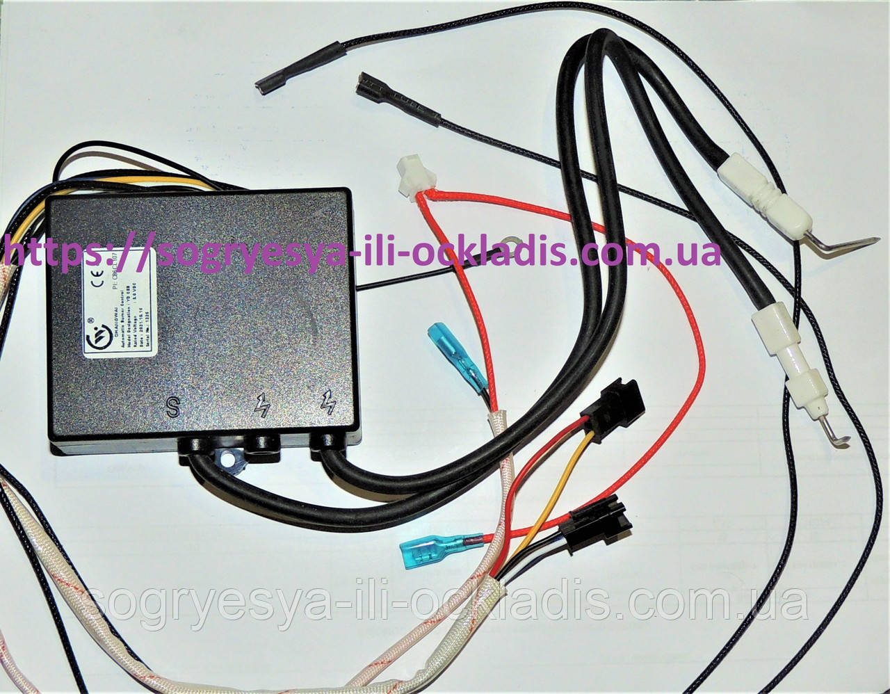 Блок керування 3 Вольта + електрод 2 штуки (б.ф.у, Китай) Ferroli Zefiro C11, арт. 90261430, к.з. 2001, фото 1