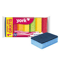 Губка кухонная York COLOR 6+1 шт/уп