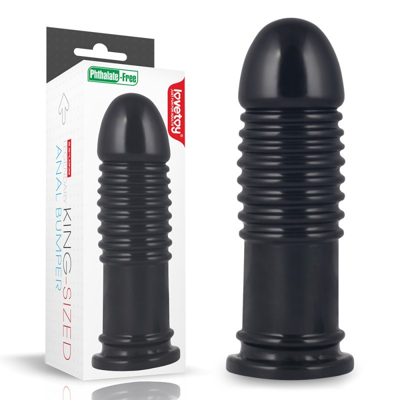 Фалоімітатор чорний для фістинга King Sized Anal Bumper Bomba💣