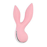 Рожевий подвійний вібратор для мастурбації Light Pink Oh My Rabbit Амур, фото 2