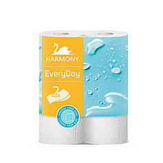 Рушник паперовий в рулоні двошаровий HARMONY EVERYDAY 11м 2шт/уп