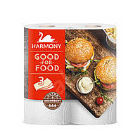 Полотенце кухонное бумажное HARMONY GOOD FOR FOOD 16,5м 2шт/уп трехслойное