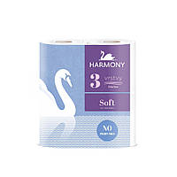 Туалетная бумага HARMONY SOFT 3 слоя 4шт/уп