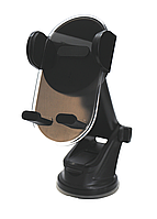 Тримач телефону в авто Holder 4you GL10 Black (висувна ніжка, прозор частина, присосок, класичний кріплення)
