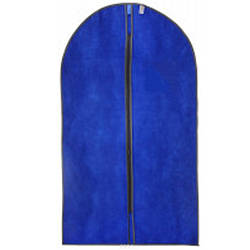 Кофр чохол для упаковки і зберігання одягу, костюмів на блискавці тканинний синій, 60х90 см