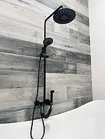 Душова колона зі змішувачем душовою лійкою та подовжувачем у комплекті HAIBA MARKUS 009-J BLACK HB3976