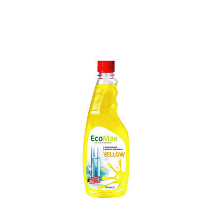 Засіб для миття скла та дзеркал EcoMax 0,5 л Yellow, фото 2