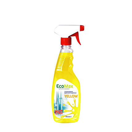 Засіб для миття скла та дзеркал EcoMax 0,5 л Yellow, фото 2