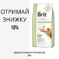 Brit Veterinary Diet Dog Grain Free Diabetes беззерновая дієта при діабеті, 12 кг