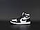 Жіночі чорно-білі Кросівки Nike Air Jordan 1, фото 3